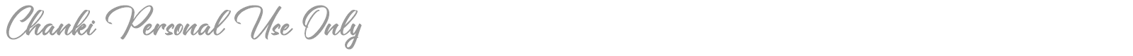 Chanki font preview